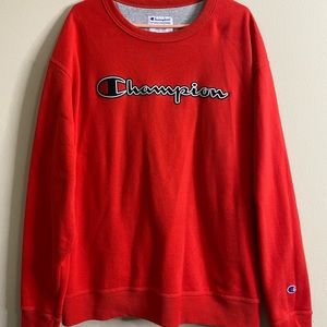 2xl red champion hoodie